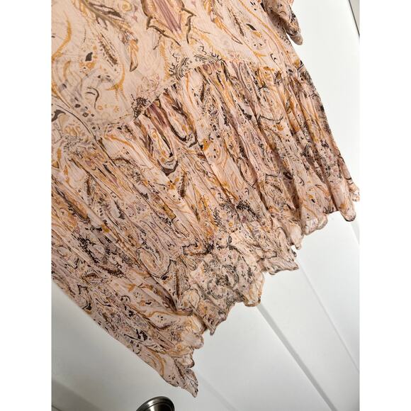 Free People Women's Say You Will Flowy Blouse Top Bohemian Boho Ivory Size Small - Picture 3 of 11